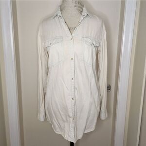 Cotton Denim Buttondown Shirt